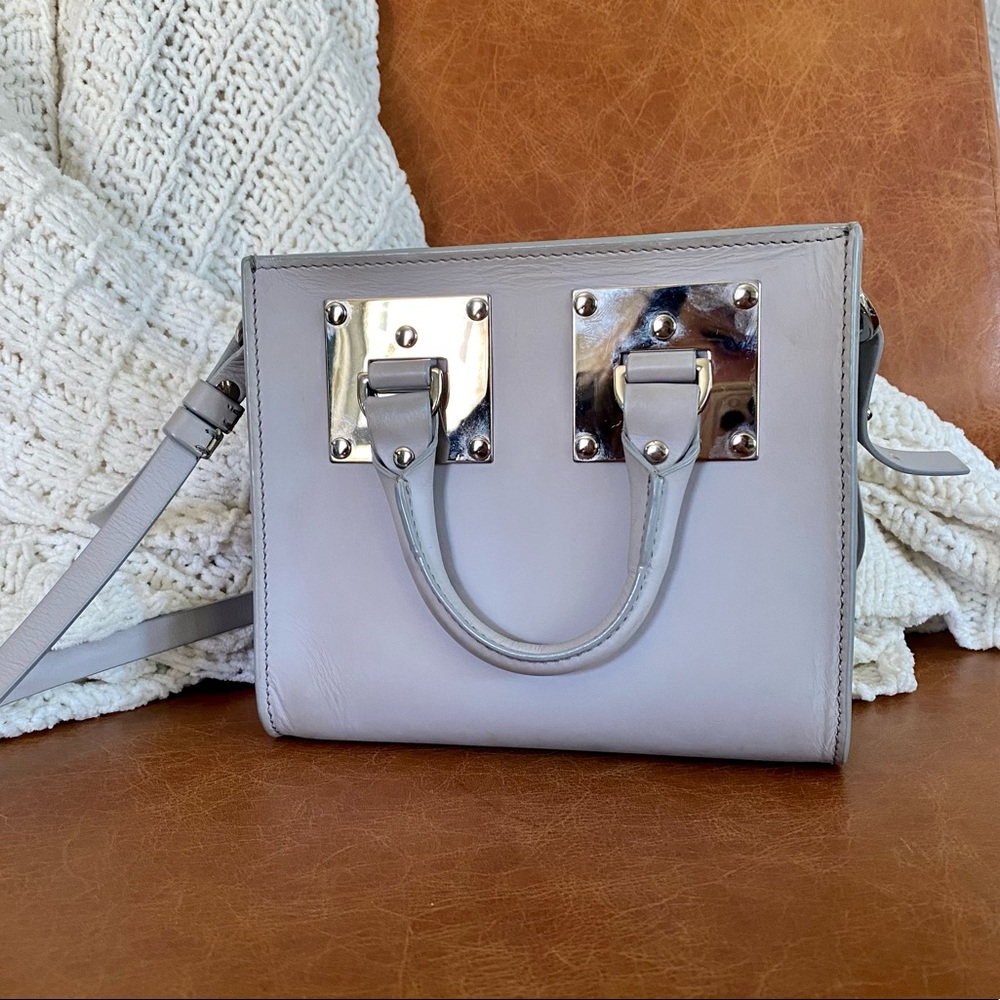 Sophie Hulme Grey Albion Box Crossbody Bag